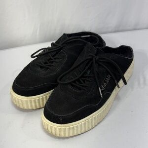 🦤Pajar Black Suede Clogs with Cream Soles